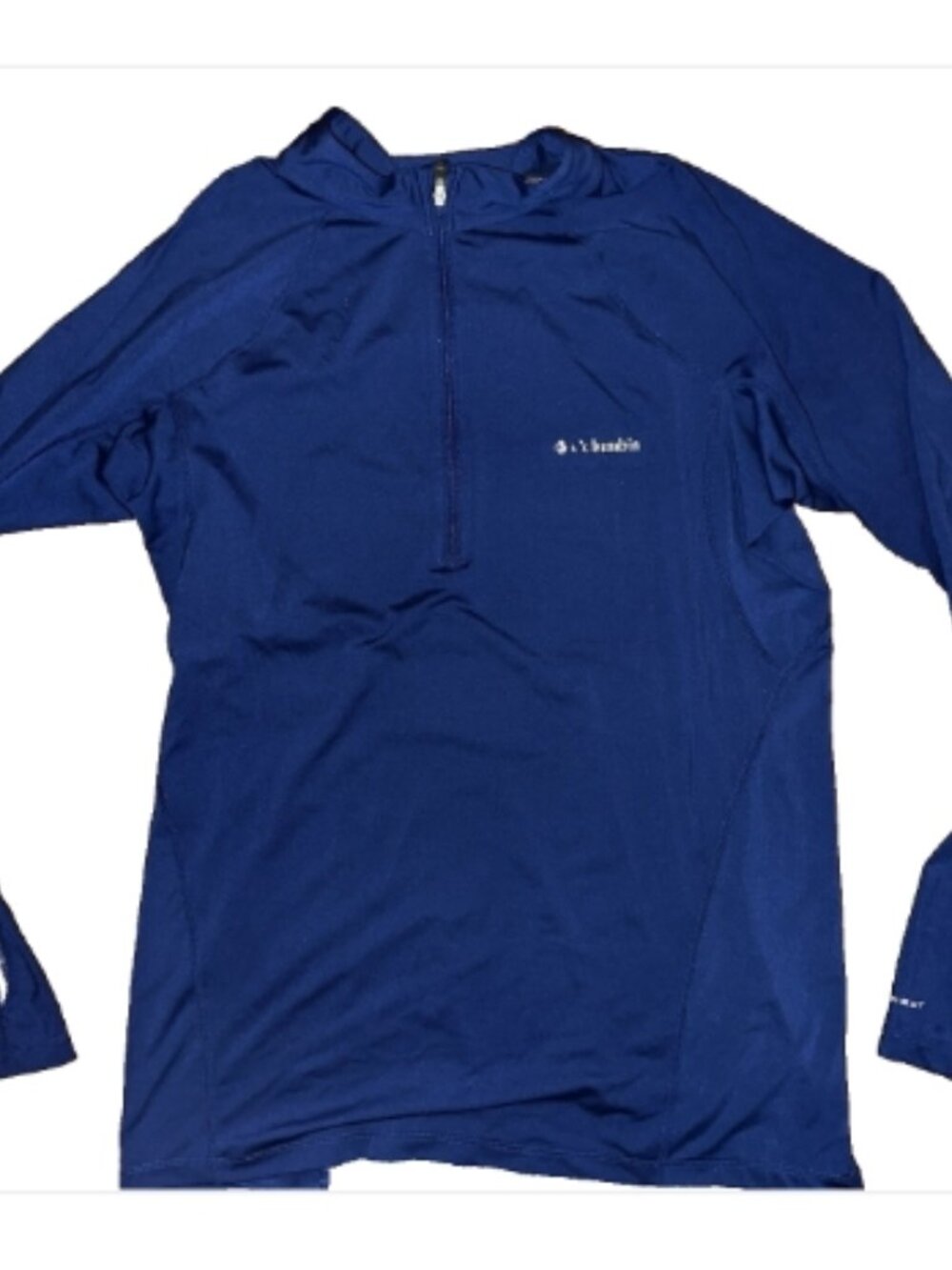 🔵 Columbia Omni-Wick 1/4 Zip Pullover Medium | Blue Activewear Top 👕